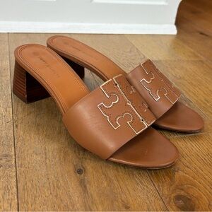 Tory Burch Tan Leather Heels